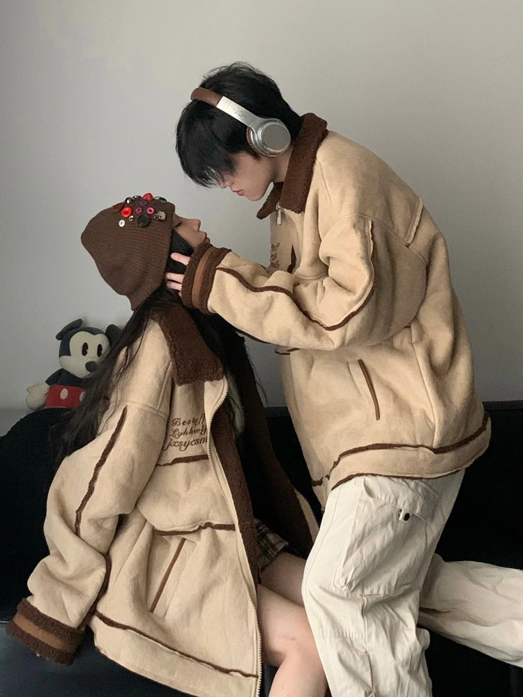 防寒あったか 秋冬 2025 厚手レトロ羽織り暖かいトレンドカラーカジュアルレディースファッションきれいめ大人 裹起毛 スウェード長袖かわいい ふっくら中綿 スエード調 韓国っぽ アウター