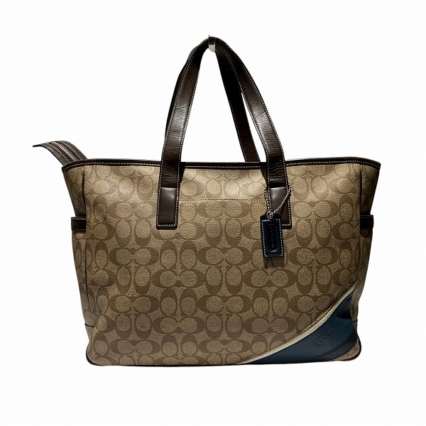 コーチ シグネチャー 70395 バッグ トートバッグ ショルダーバッグ ユニセックス【中古】