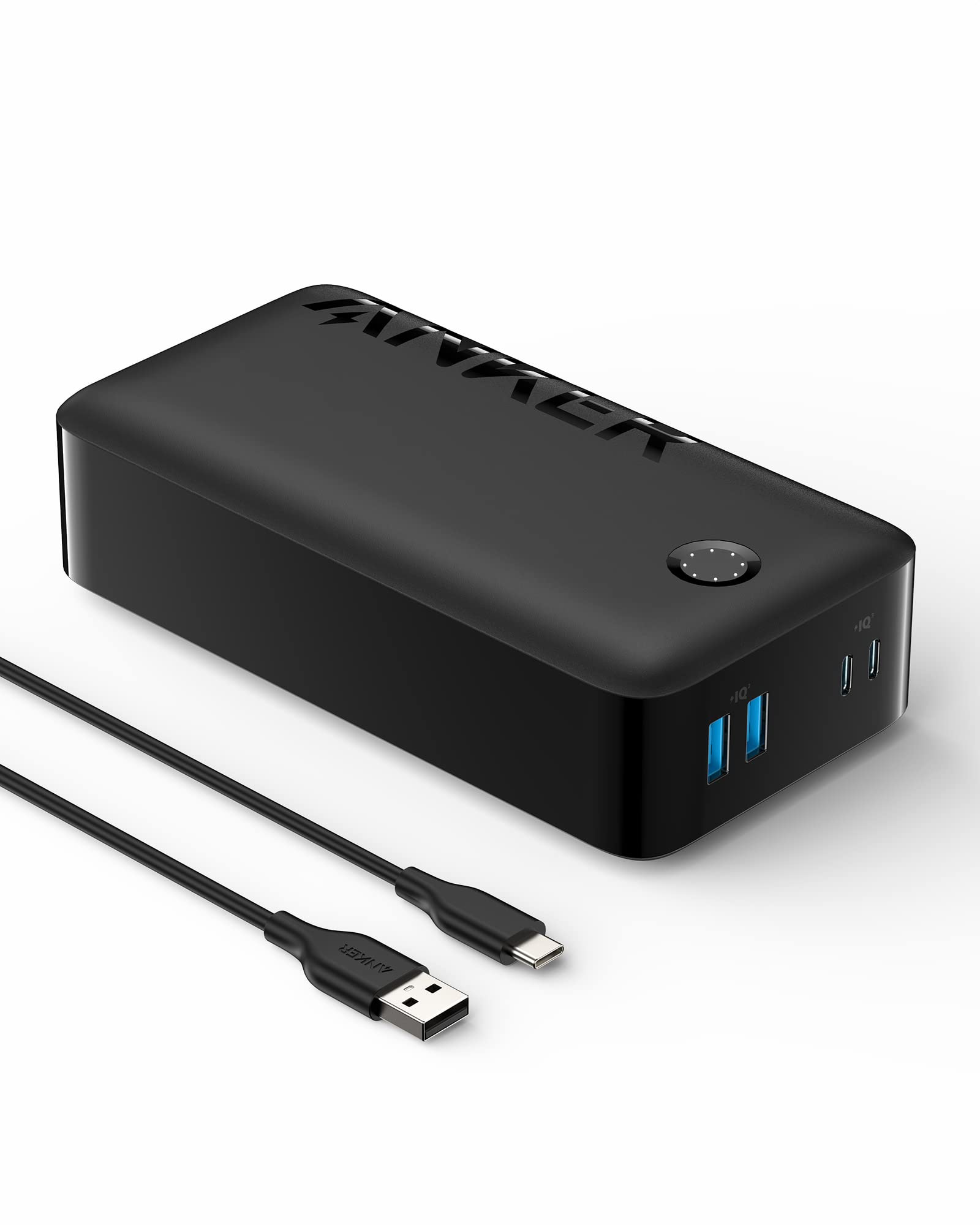 Anker 347 Power Bank (PowerCore 40000) (モバイルバッテリー 30W 40000mAh 大容量) 【PSE技術基準適合/PowerIQ 3.0 (Gen2) 搭載