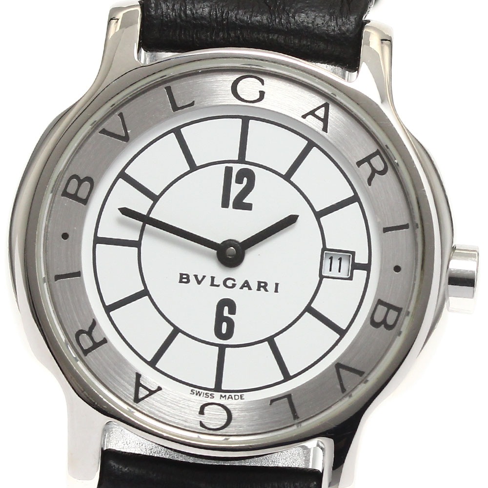 ブルガリ BVLGARI ST29S ソロテンポ デイト クォーツ レディース _884245【中古】
