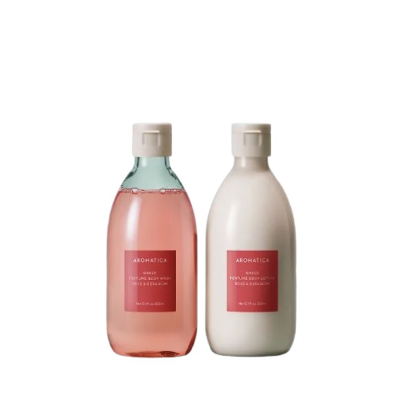 [25FW/New]ローズ パフューム ボディウォッシュ 300ml+ボディローション 300ml
