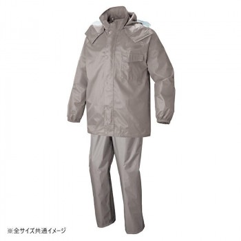 アイトス レインスーツ グレー 4L 562407