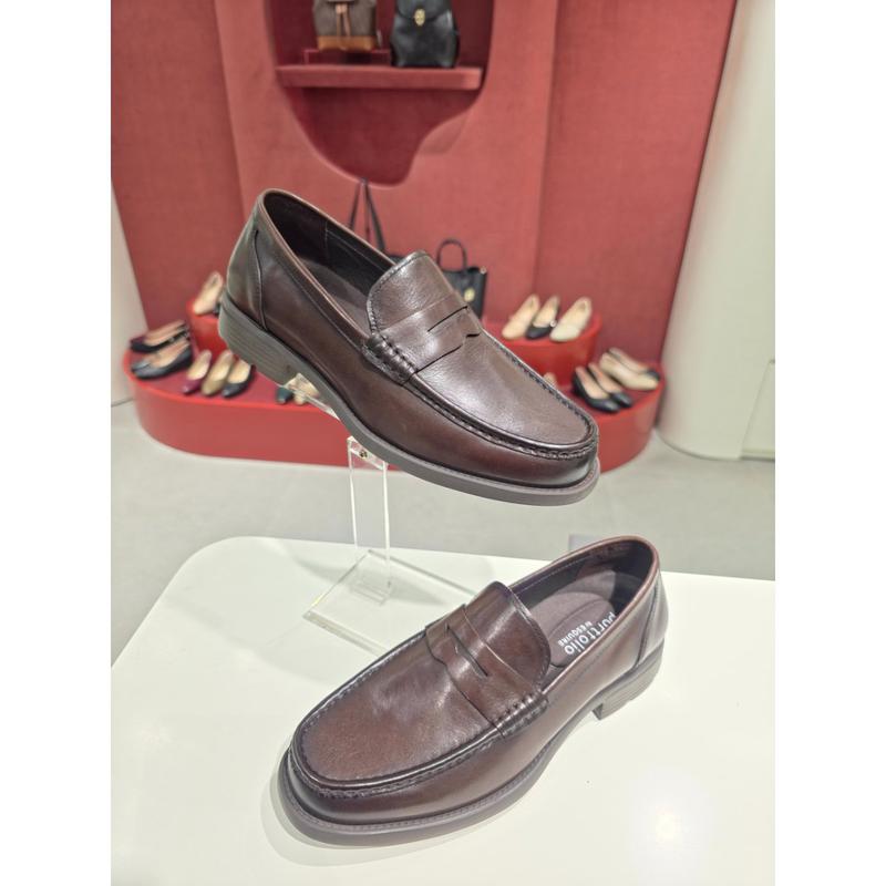 【軽量で足幅が楽な男性ローファーPFESHL161