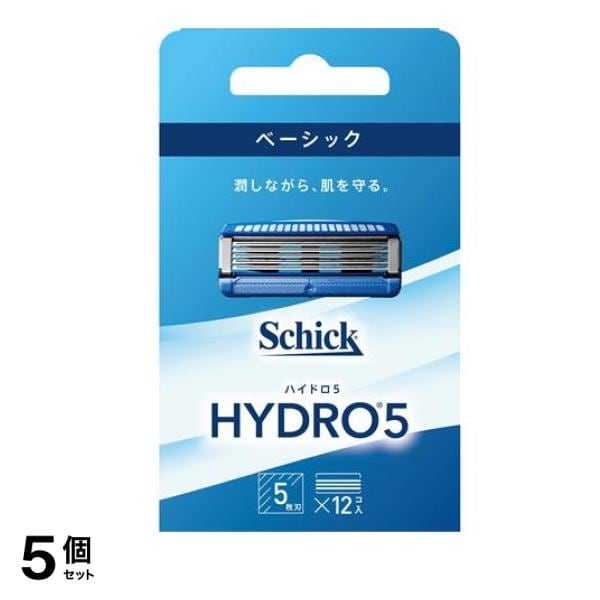 ハイドロ5 ベー 替刃 12個入 5個セット