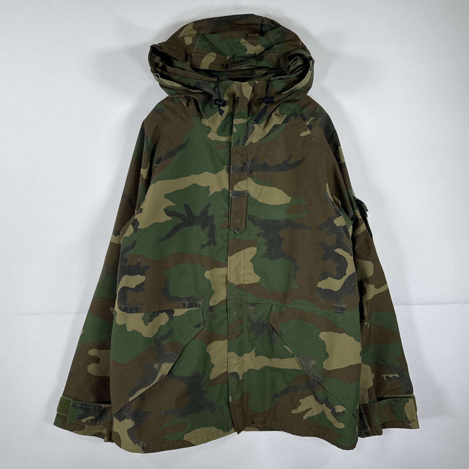古着 90s/90年代 ヴィンテージ ミリタリージャケット ECWCS GORE-TEX ウッドランドカモ ゴアテックスパーカー 米軍 実物 カモフラ メンズ