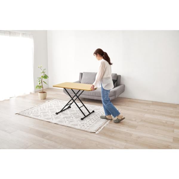 ローテーブル テーブル 折りたたみ 昇降式 折りたたみ おしゃれ リフトアップ 高さ調整 センターテーブル リビングテーブル