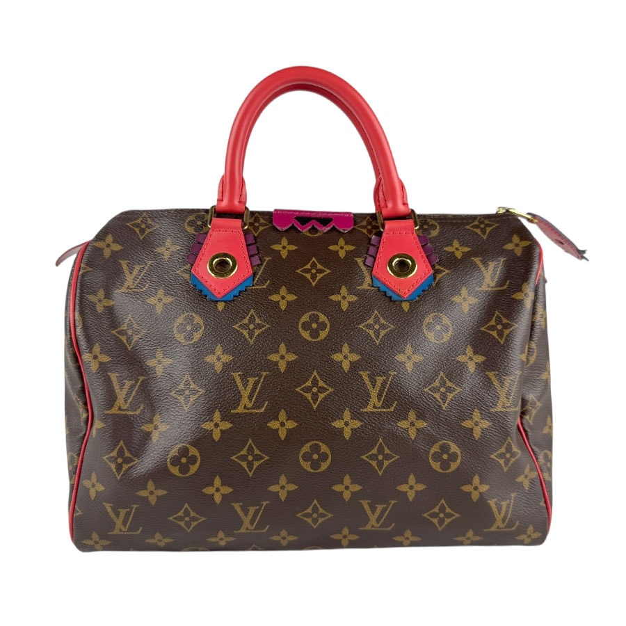 ルイ ヴィトン LOUIS VUITTON ハンドバッグ モノグラム トーテム スピーディ30 モノグラムキャンバス フラミンゴ レディース M41665 z6685