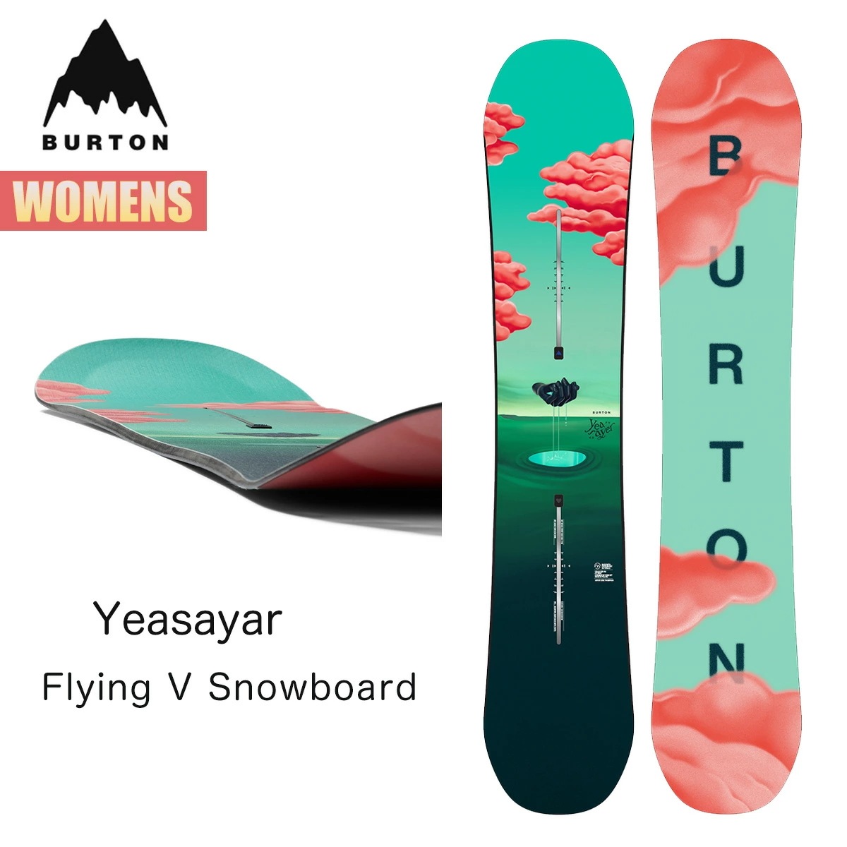 スノーボード 板 レディース 24-25 イエセイヤー フライングV W25JP-107081 Womens Yeasayer Flying V Snowboard ウィメンズ 140 144 148 45,045円