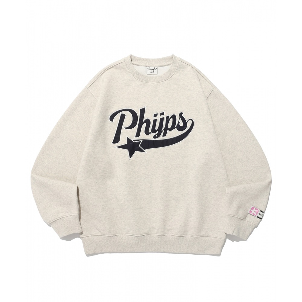 体育科 PHYPS スターテール クルーネック オートミール