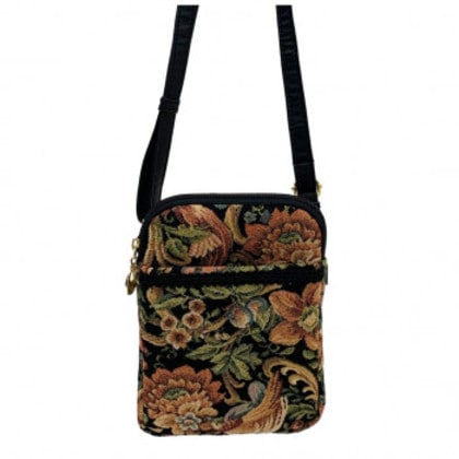 優美社 6002-00 ゴブラン織 （ごぶらんおり） ショルダーバッグ ブラック