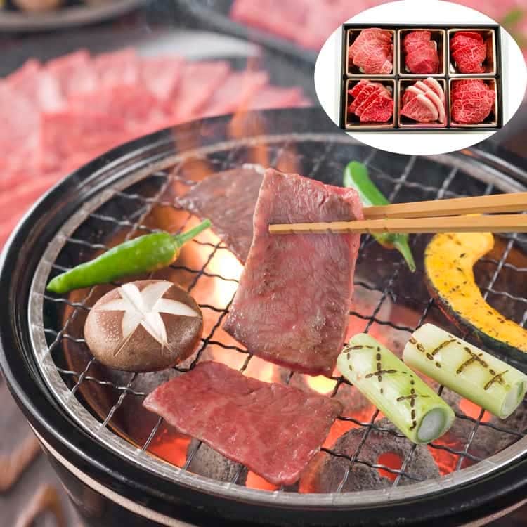 松阪牛 神戸牛 玉手箱（6種希少部位食べ比べ）カタ肉（ミスジ ウワミスジ クリ）&モモ肉（ランプ イチボ マルシン） 離島は配送不可 790159 お歳暮 お中元 お土産 ご進物 ギフト 贈り物に最適