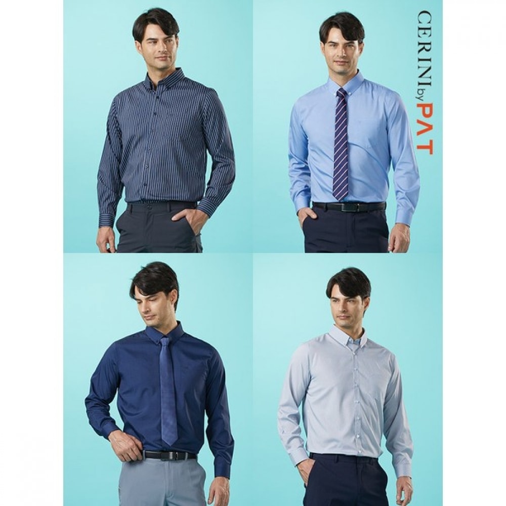 [セリニ・ビペット]シンプルなスパンデックスシャツ 4枚セット