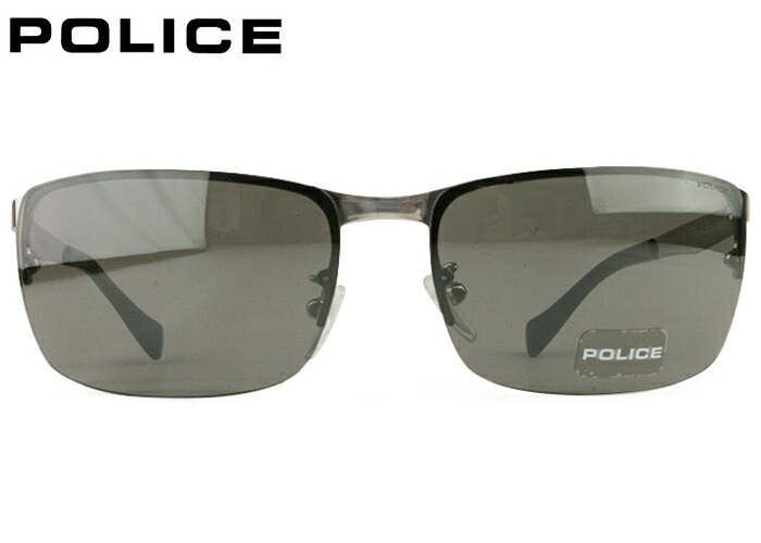 サングラス s8986k c.579x シャイニーパラジウム / スモークミラー ツーポイント 縁 なし フチ メンズ UVカット