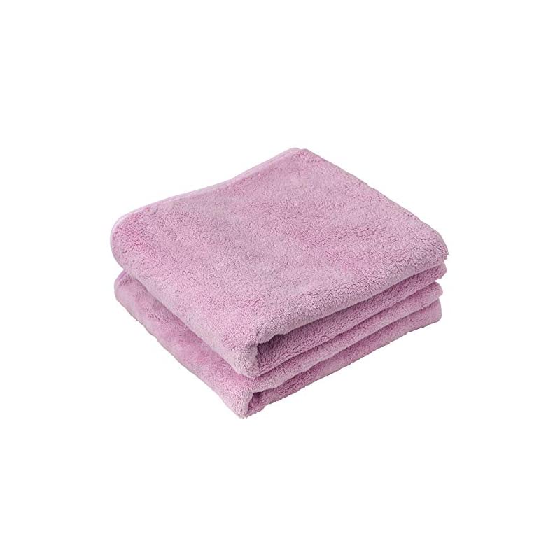 imaa(アイマ) ヘアドライタオル マイクロファイバー マイクロダブルソフト 吸水速乾 ラベンダー2枚