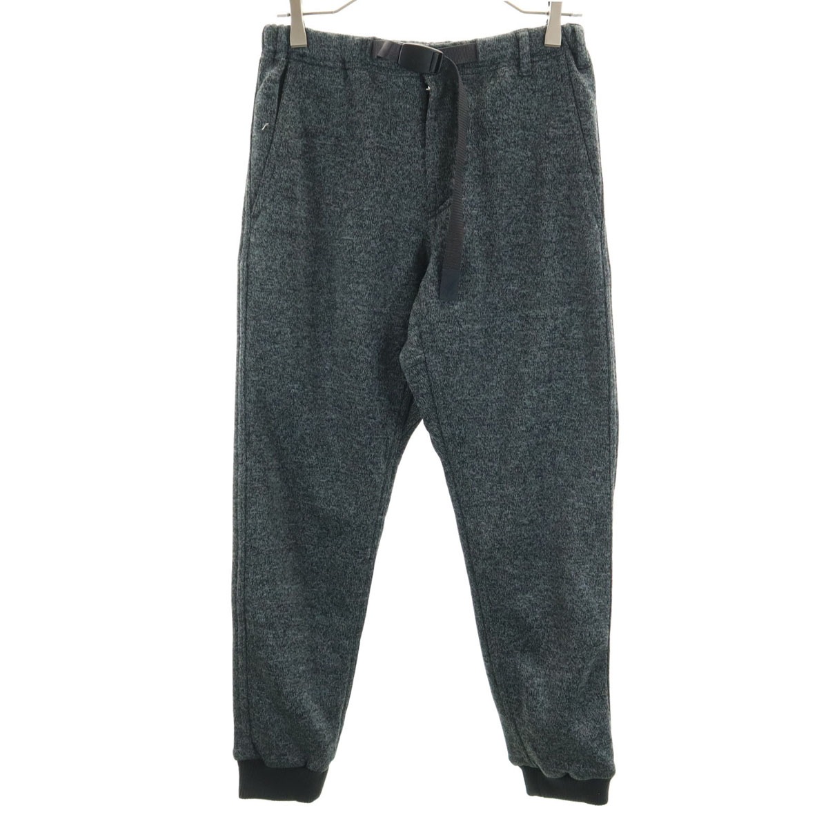 美品 BEAMS BOY ビームスボーイ別注 ニットフリース パンツ F グレー アウトドア レディース 古着