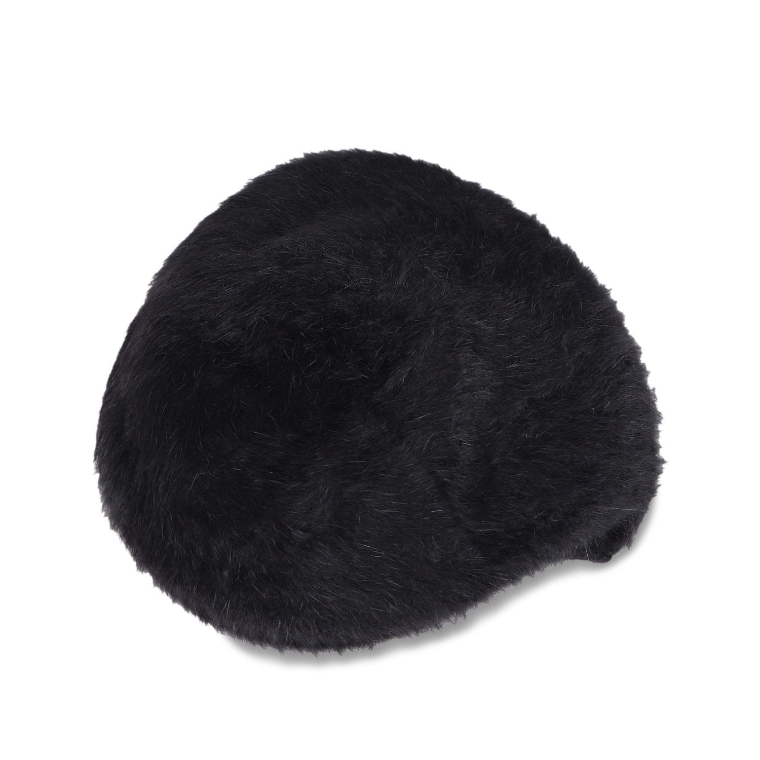ハンチング 帽子 ベレー帽 メンズ レディース ファー ブラック アイボリー 108-169202