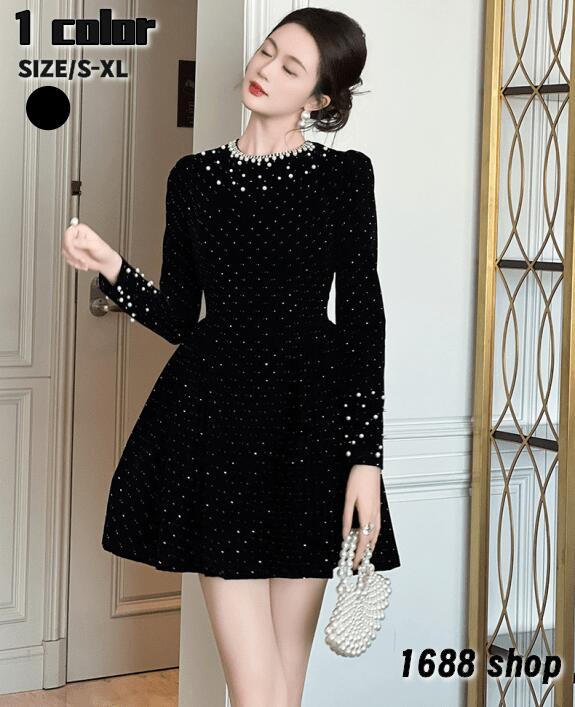 新作追加 2025 タイトワンピース 姫系ワンピース　シンプル　ワンピース インポート ひざ丈 ミドル丈 エレガント　韓国ファッション シンプル Vネック パーティドレス 長袖　お嬢様 セクシー ミニ