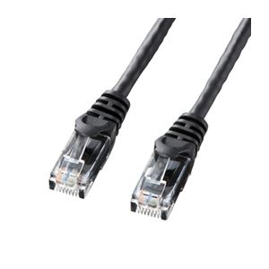 (まとめ)サンワサプライ カテゴリ6UTPLANケーブル LA-Y6-15BK(×2セット)