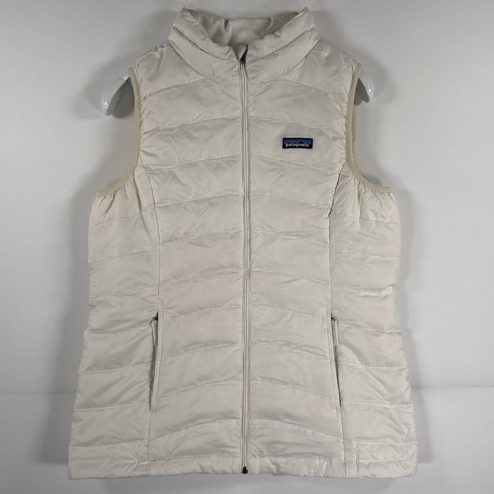 古着 ダウンベスト レディース ダウン ワンポイント アウトドア XXL 16-18 ホワイト キッズ