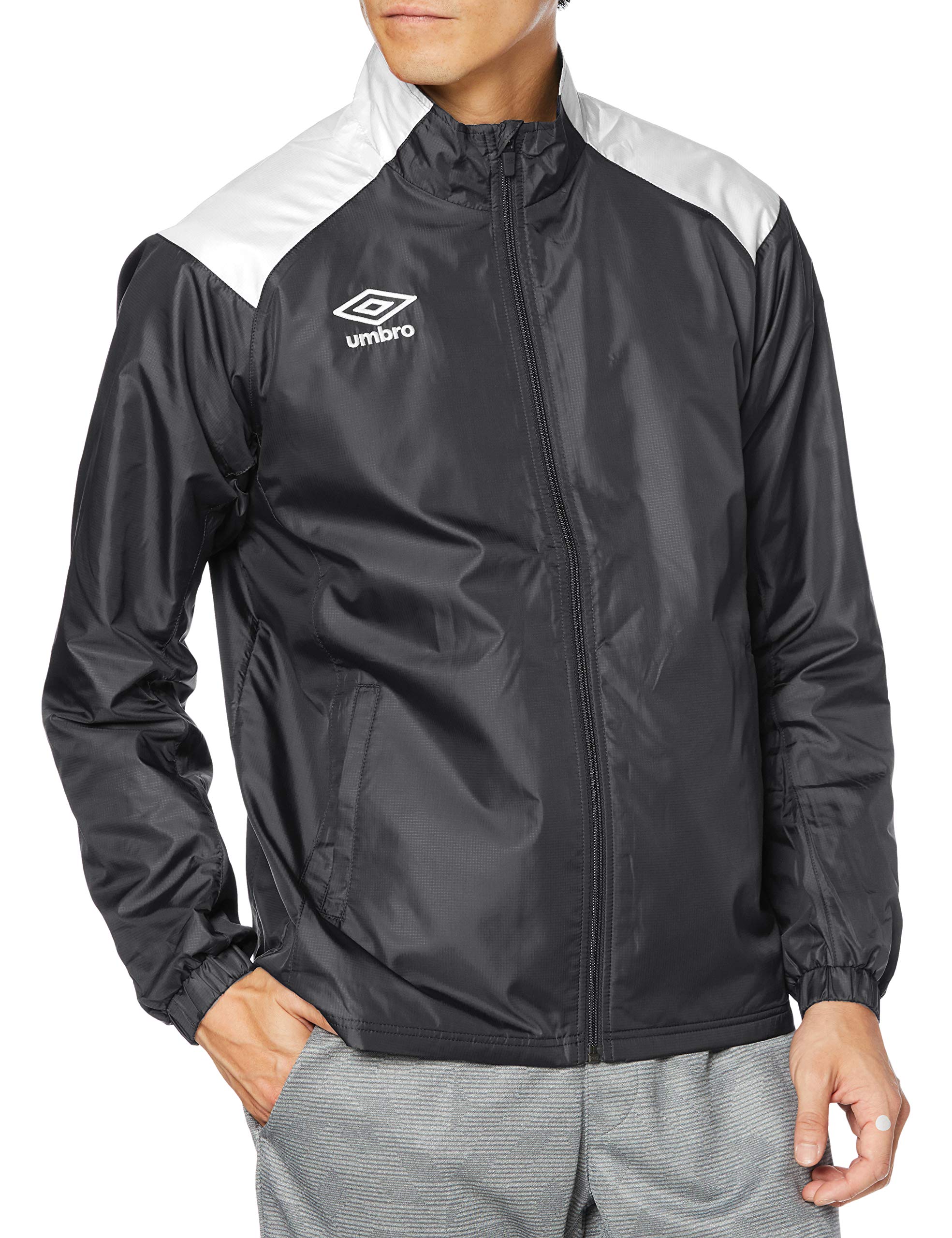 [アンブロ] ウインドブレーカー サッカー チームウェア 練習着 ピステ 撥水 防風 長袖 ジャケット フルジップ メンズ BKSL O