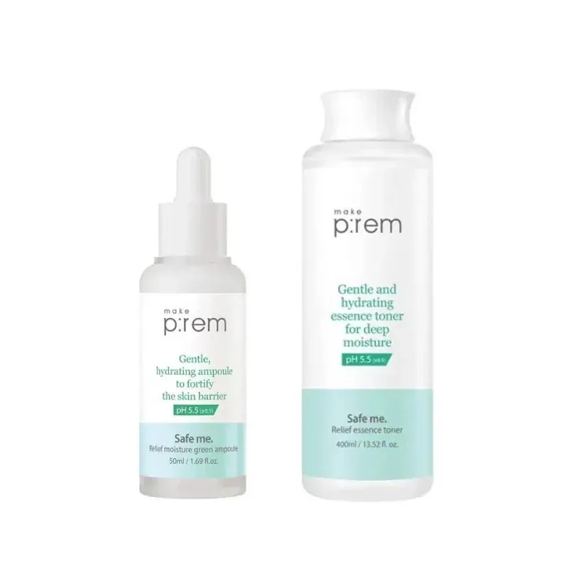セーフミー リリーフ モイスチャー グリーン アンプル 50ml+トナー 400ml
