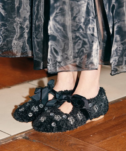 ROCKFISH WEATHERWEAR公式 フラットシューズ [X SUSAN FANG] FURRY MARYJANES 3 colors