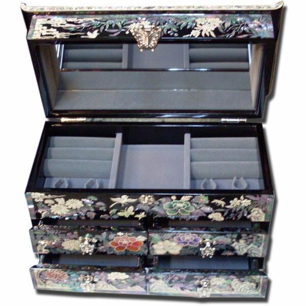 全国送料無料！ 韓国の伝統を伝えるアンティーク漆器宝石箱