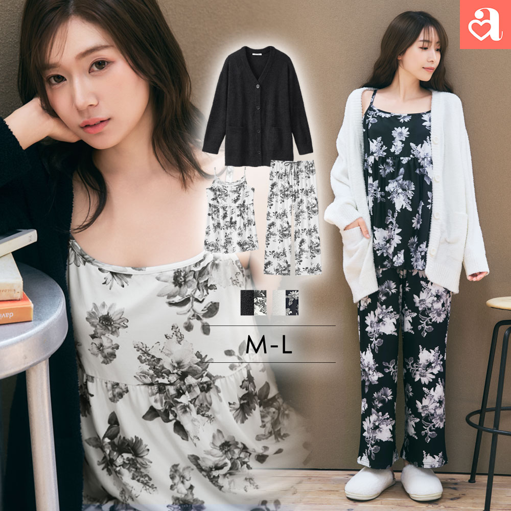 オトナ可愛いセットアップ キャミソール ニットカーディガン付き 3点セット