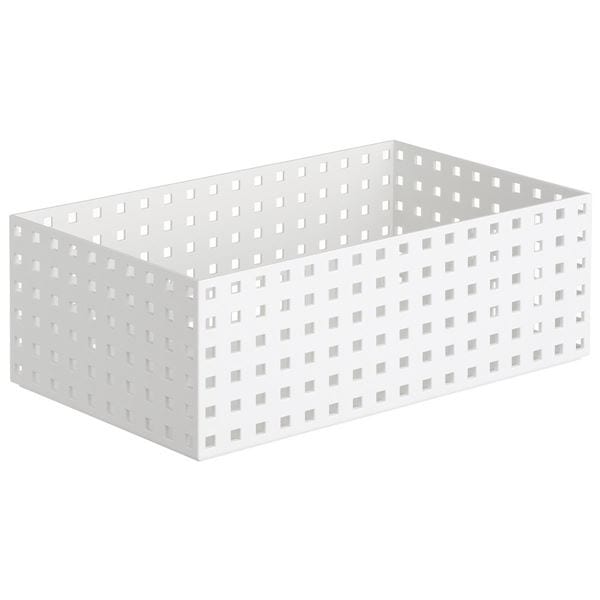 （まとめ）小物入れ 収納ケース ブリックス 350 ワイド L W（ホワイト） 9046 16個セット