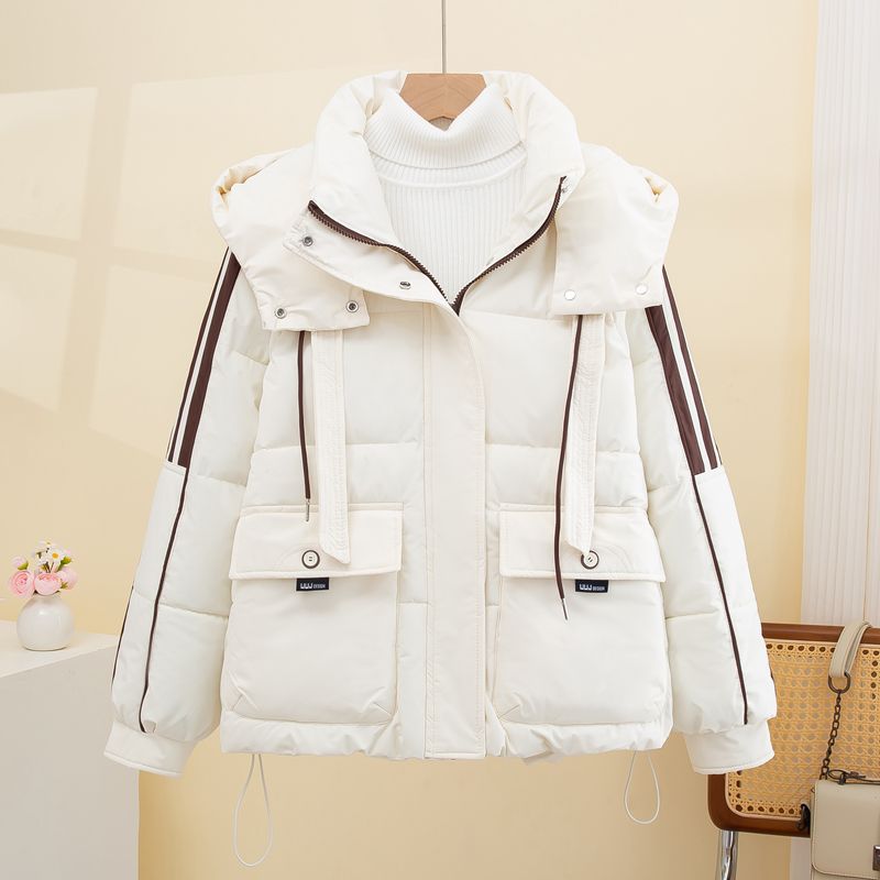 ダウン 綿入れ ジャケット 女性用 2025年 新作 冬季 厚手 綿入れ 上着 今年 流行 新品 大人気 カラーブロック感 綿入れ 上着 アウター