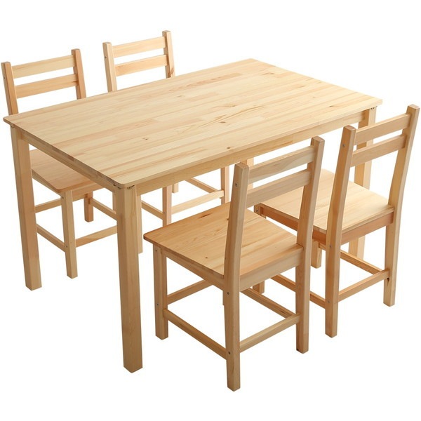 ホームテイスト PND-5 北欧テイスト ダイニング5点セット【Salute-サルーテ】 ナチュラル メーカー直送