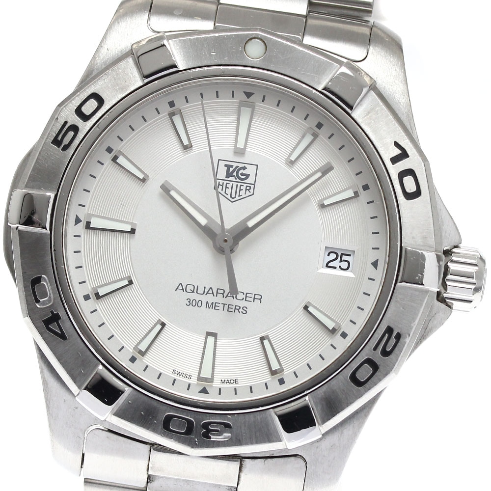 タグホイヤー TAG HEUER WAP1111.BA0831 アクアレーサー デイト クォーツ メンズ 保証書付き_887438【中古】