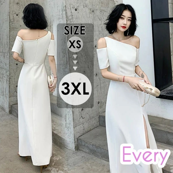 ドレス 大人 ピアノ 発表会 ロングドレス 母親 結婚式 演奏会 ピアノ発表会 パーティードレス ワンピース 二次会 袖あり 肩出し オフショルダー 大人 フォーマル イブニングドレス セクシー 韓国