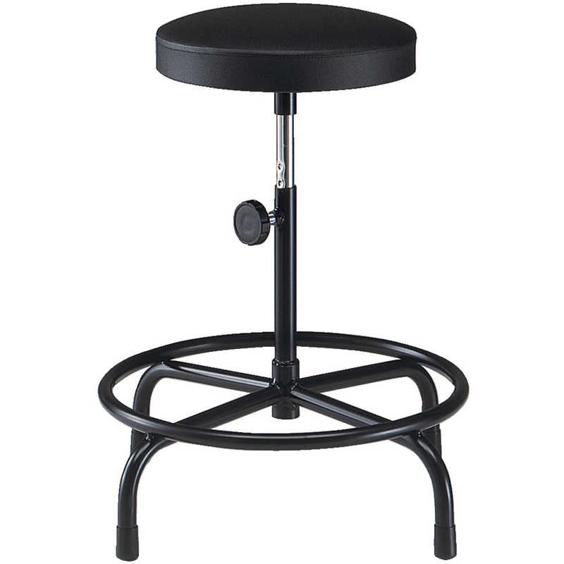 トラスコ中山　作業用チェア Φ315XH500ｰ640 ブラック　NF25V