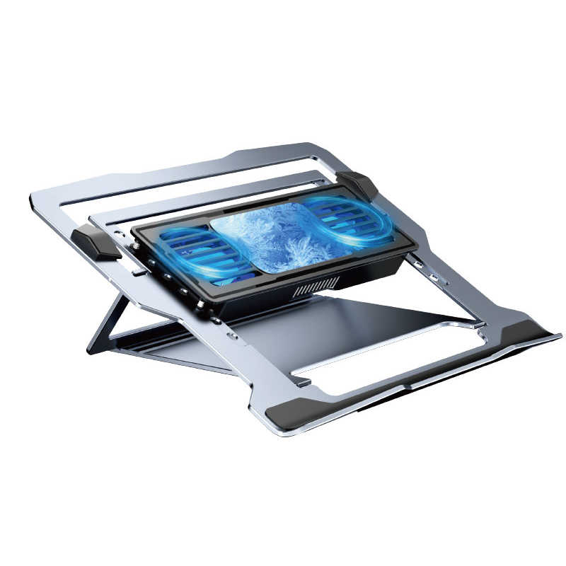 コンピューケースジャパン　冷却ノートスタンド ヒートシンク＋冷却ファン2個搭載 agreen 冷却ノートスタンド　LZ20DCGM