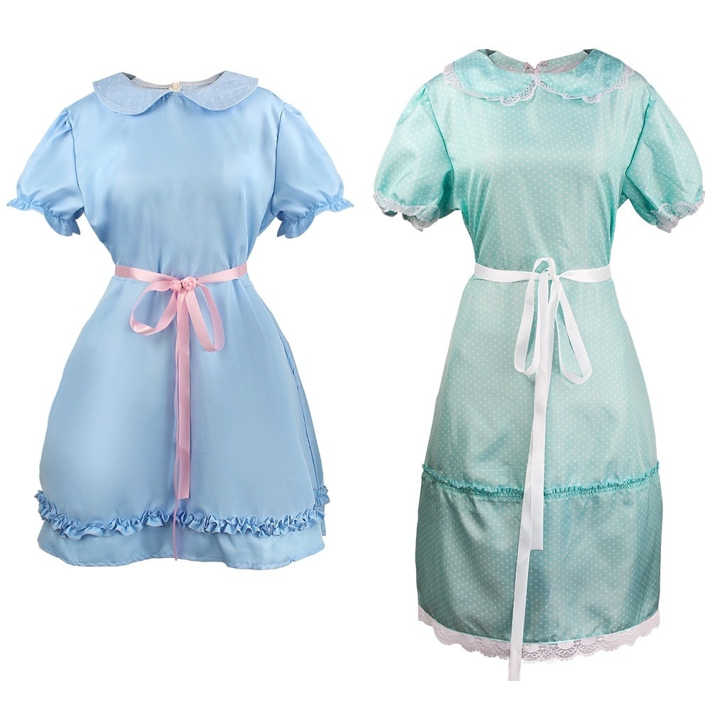 K1277閃霊cos服the Shining双子女の子コスプレワンピースハロウィン衣装