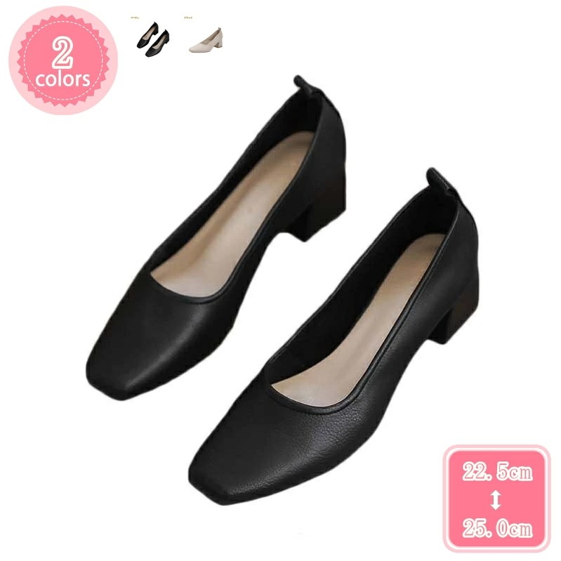 1000円OFFクーポン パンプス おしゃれ 美脚 5cmヒール レディース 歩きやすい 疲れない 履きやすい スリッポン レディースパンプス ミドルヒール スクエアトゥ 通勤パンプス レディース靴