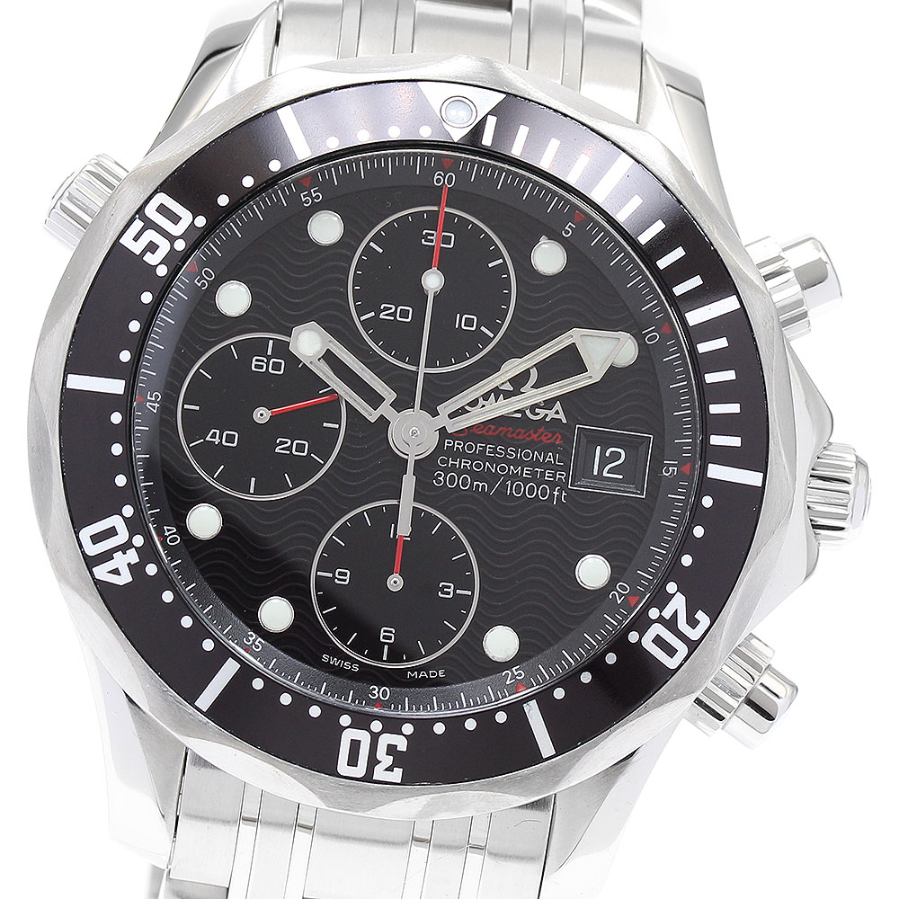 オメガ OMEGA 213.30.42.40.01.001 シーマスター プロダイバーズ 300M デイト クロノグラフ 自動巻き メンズ 良品 _890177【中古】
