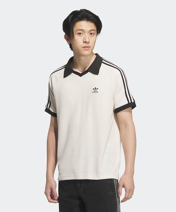 Qoo10 adidas アディダス ワッフル ポロシャツ 無地