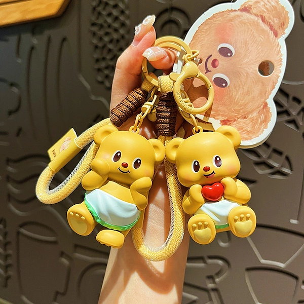 Qoo10] バターベア射出成形キーホルダーかわいい漫