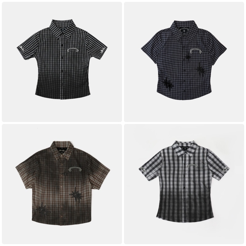 【BADBLOOD】[UNISEX] COSMO GRAPHIC SHORT SLEEVE SHIRT : 4COLORS