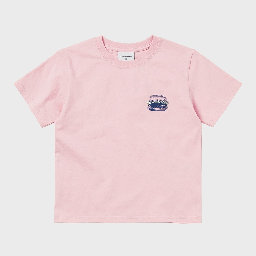 ディス・イズ・ネヴァー・ザット・ハンバーガー W Tシャツピンク