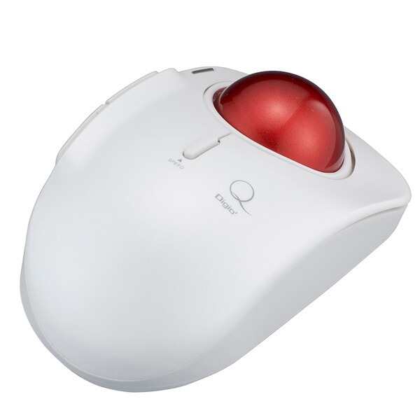 MUS-TBLF185W 小型BT5ボタンレーザー式人差し指トラックボール/ホワイト 8,210円