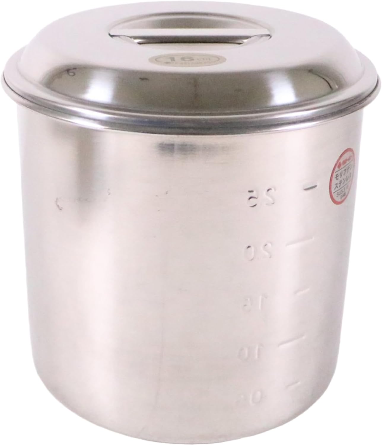 大屋製作所 クローバー キッチンポット サイズ cm 16 錆に強いステンレス製で衛生的 目盛が付いて便利 内径×深さ mm 160×160 容量 L 3.2 日本製 プロ用 業務用 AKT13016