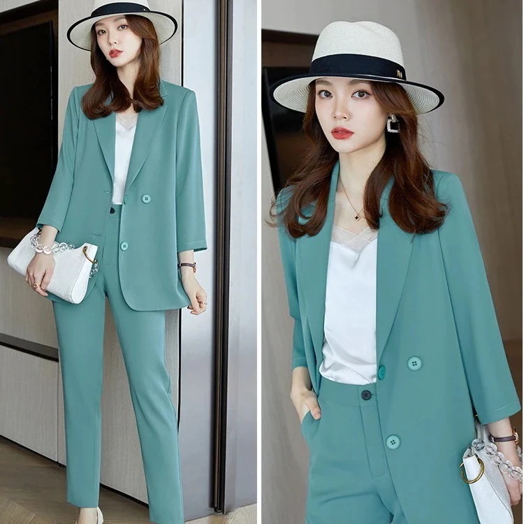 スーツセットアップTシャツ韓国ファッション入学式卒業式卒園式ママスーツスーツセットアップ