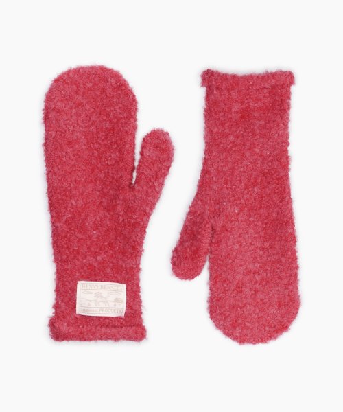 RENNYRENNIE_TEDDY LONG GLOVES [ RED ]