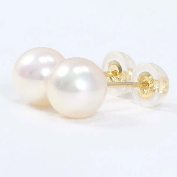K18 18金 YG イエローゴールド ピアス パール 約0.9g ジュエリー 中古