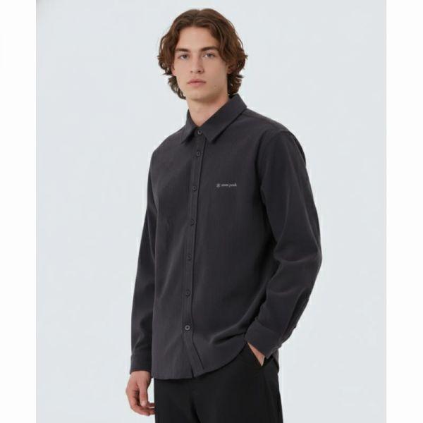 SNOWPEAK APPAREL コーデュロイシャツ S25WMFSH70 ダークチャコール
