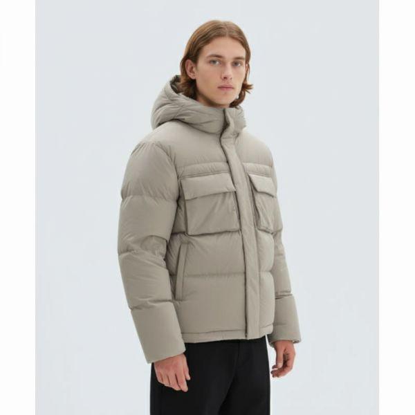 SNOWPEAK APPAREL ユーティリティフードヘビージャケット S24WMKDJ21 ベージュグレー