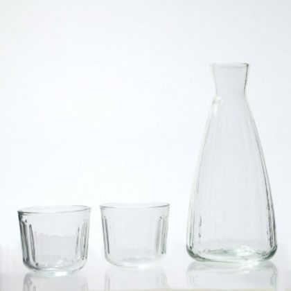 志成販売 リューズガラスの徳利とお猪口のセット 372338